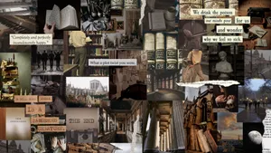 Dark Academia Desktop Aesthetic Wallpaper