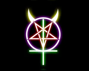 Dark Aesthetics - Devil Horn Enclosed Within A Pentagram Wallpaper