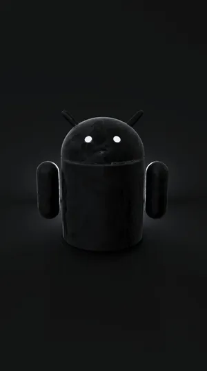 Dark Android 3d Logo Wallpaper
