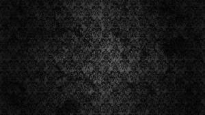 Dark Black Paisley Print Wallpaper