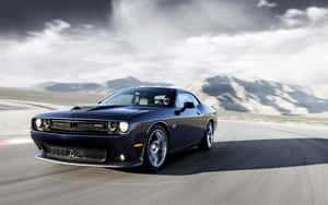Dark Blue Dodge Hellcat Wallpaper