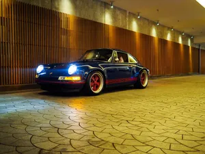 Dark Blue Singer Porsche Wallpaper