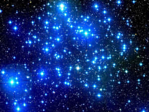 Dark Blue Star Glow Space Wallpaper