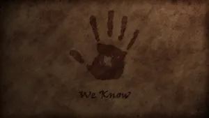 Dark Brotherhood Black Hand With Quote Wallpaper