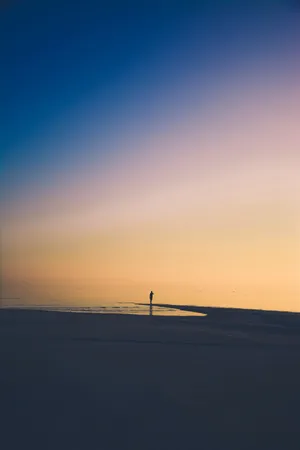 Dark Calm Minimalist Nature Wallpaper