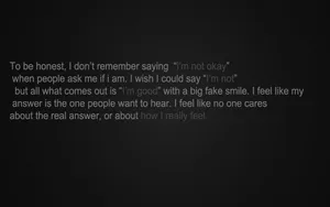 Dark Depressing Thoughts Wallpaper