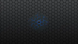 Dark Gray Abstract Honeycomb Wallpaper