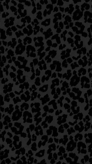 Dark Gray Cheetah Print Wallpaper