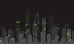 Dark Gray Vector City Wallpaper