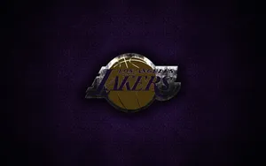 Dark Lakers Logo With Shadow Effect Wallpaper
