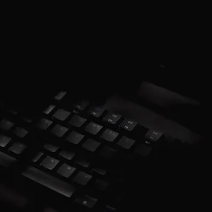 Dark Matte Aesthetic Computer Keyboard Wallpaper
