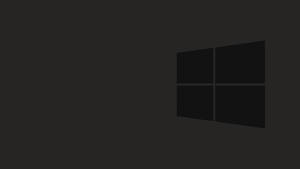 Dark Minimalist Big Windows Logo Wallpaper