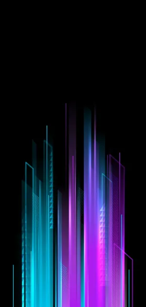 Dark Neon Purple And Teal Aesthetic Image Wallpaper