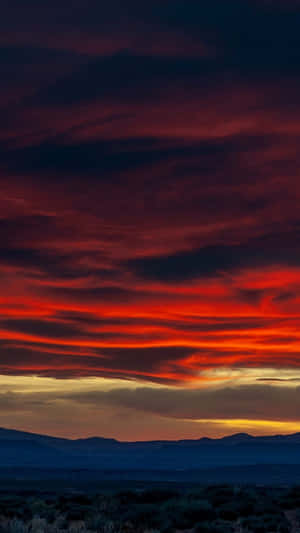 Dark Red Sunset Cloud Wallpaper