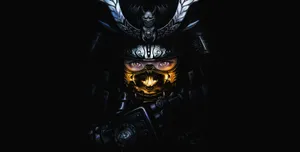 Dark Samurai With Gold Mask Wallpaper