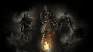 Dark Souls 4k Three Knights Wallpaper