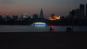 Dark Street In Pyongyang Wallpaper