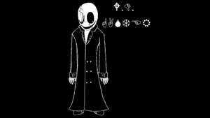Dark Theme Undertale W D Gaster Wallpaper