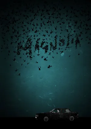 Dark Themed Magnolia Film Aesthetic Poster Wallpaper