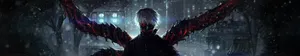 Dark Tokyo Ghoul Three Screen Wallpaper