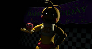 Dark Toy Chica Fnaf Wallpaper