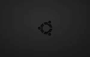 Dark Ubuntu Logo Minimalist Wallpaper