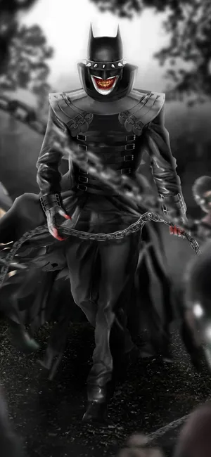 Darkness Looms As The Batman Who Laughs Plans His Sinister Schemes. Wallpaper