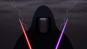Darth Revan 4k Red Purple Lightsabers Wallpaper