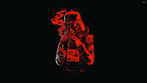 Darth Vader In The Midst Of Evil Wallpaper