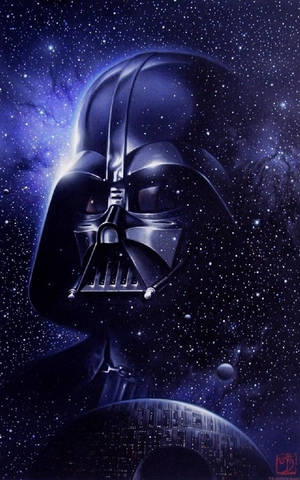Darth Vader Looked Out Upon The Galaxy Wallpaper