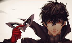 Dashing Ren Amamiya Artwork Wallpaper