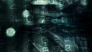 Data Green Matrix Numbers Wallpaper