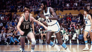 Dave Cowens Against Bob Mcadoo Wallpaper