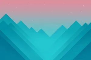 Dave2d Neon Triangles Wallpaper