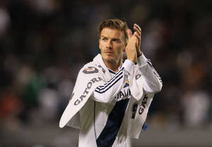 David Beckham Playing For La Galaxy Wallpaper