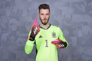 David De Gea Pointing Number 1 Wallpaper