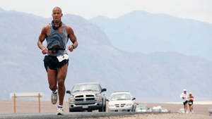 David Goggins Marathon Race Wallpaper