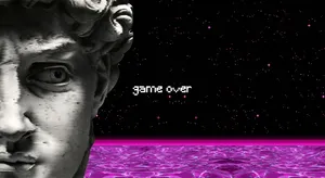 David Of Michelangelo Vaporwave Aesthetic Wallpaper