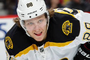 David Pastrnak Boston Bruins Vs. Arizona Coyotes Wallpaper