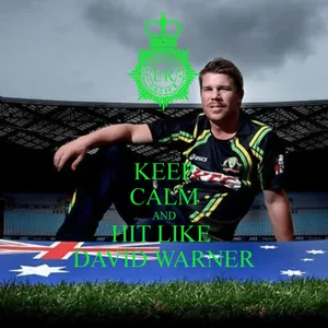 David Warner Keep Calm Wallpaper