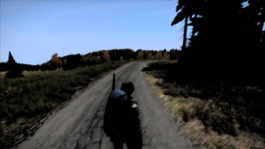 Dayz Man On An Empty Road Wallpaper