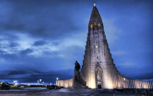 Dazzling Hallgrimskirkja Hd Wallpaper
