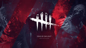 Dead By Daylight Blue Red Themed Logo Wallpaper