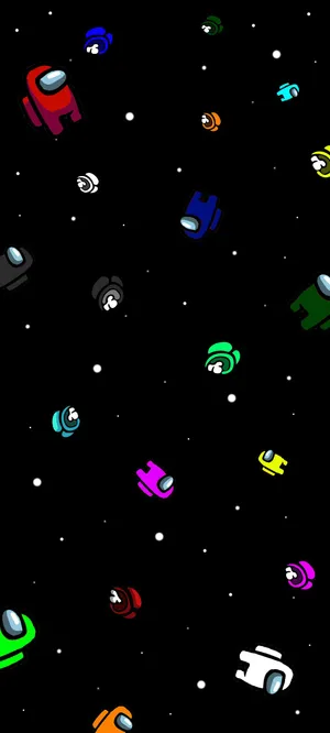 Dead Crewmates Floating Among Us Iphone Wallpaper