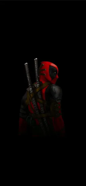 Deadpool Logo 1284 X 2778 Wallpaper