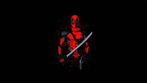 Deadpool Minimalist Laptop Art Wallpaper