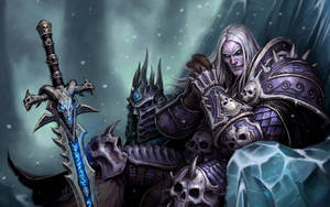 Death Knight Arthas Frozen Throne Wallpaper