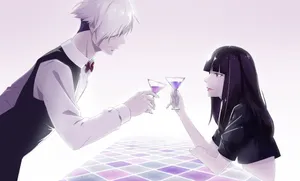 Death Parade Decim And Chiyuki Wallpaper