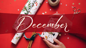 December Tidings Present Wallpaper