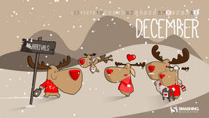 Deck Your December Desktop With This Cheerful Wallpaper! Wallpaper